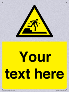 Custom warning Submerged step or steps